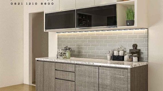 contoh kitchen set minimalis modern terbaru