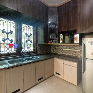 Jasa Kitchen Set Murah Motif Kayu Perumahan Graha Alam Indah Kramat Jati Jakarta Timur ID5129